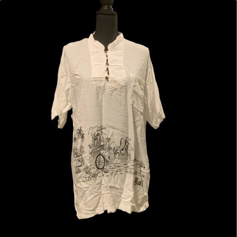 White Bali Shirt 4/$20